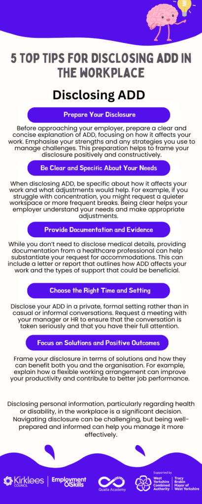 Curated visual reference: Picture Idea: 5 Top Tips For Disclosing Attention Deficit Disorder Add
