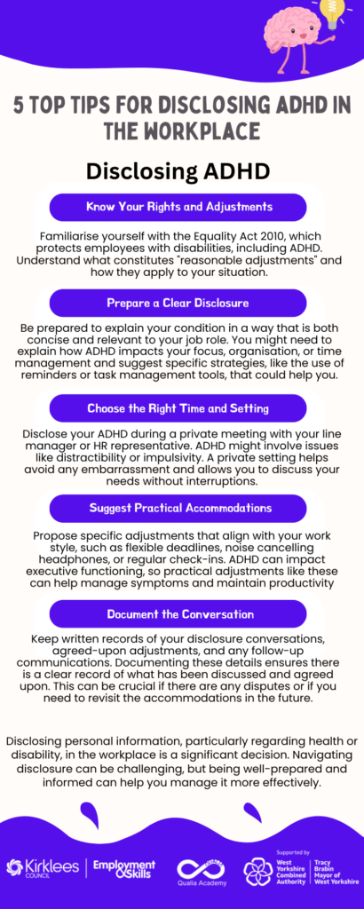 Tips Deficit 5 Top Tips For Disclosing Attention Deficit Hyperactivity Disorder ...
